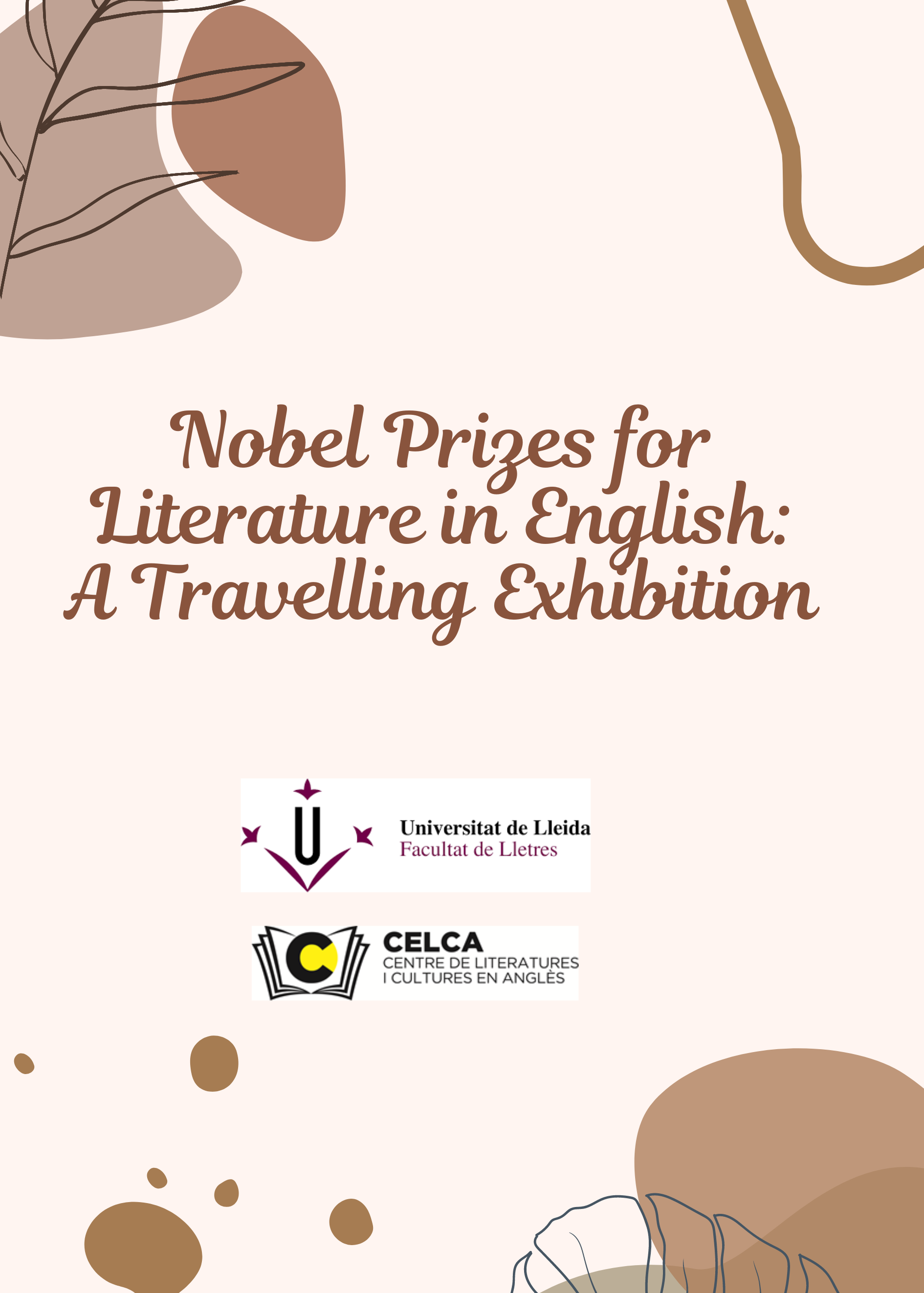 Portada exhibició Nobel Price for Literature in English